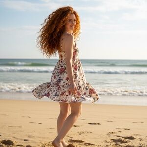 American Eagle Outfitters Beachy Summer Floral Resort Sundress Dress Size XS